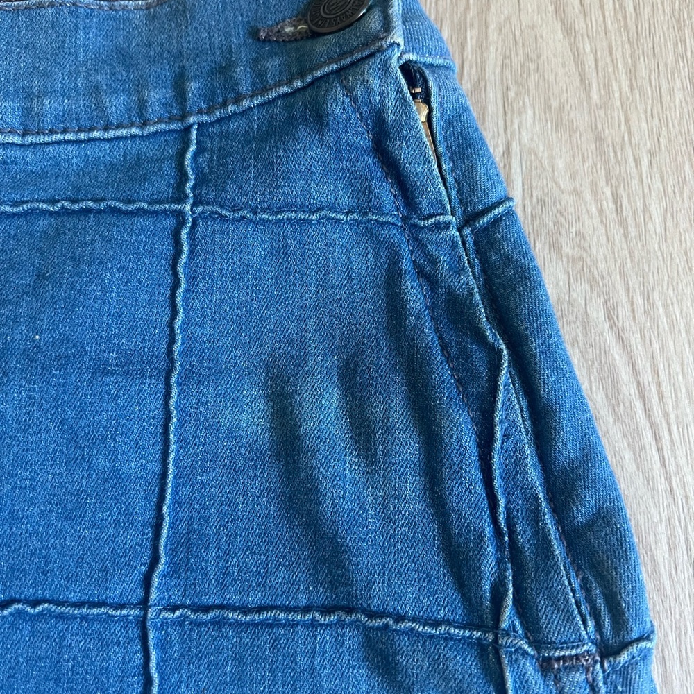 MOTHER denim skirt Patchwork Lovin Schools Out Size 27 - Picture 6 of 6